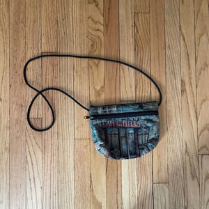 DANNY K CAFÉ‎ DES FLEURS CROSSBODY PURSE HAND CRAFTED TAPESTRY